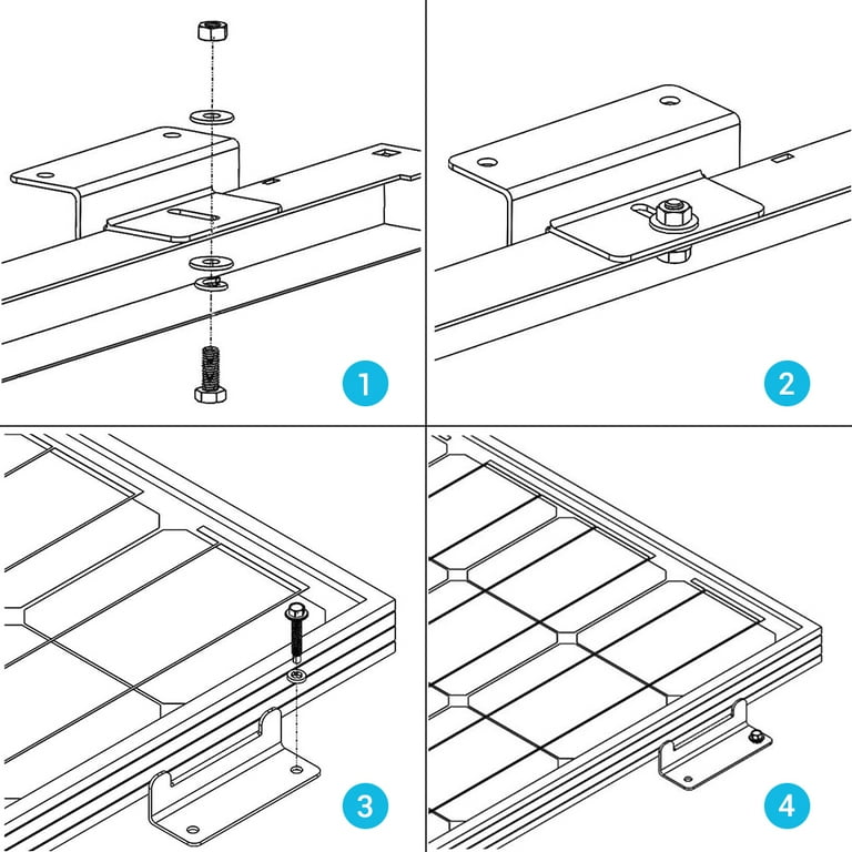 Roof 2 Sets of Mount Brackets RICH SOLAR Solar Panel Mounting Z Bracket Mount Supporting for RV Set of 4 Units Boat Roof 2 Sets of Mount Brackets RICH SOLAR Solar Panel Mounting Z Bracket Mount Supporting for RV Set of 4 Units Boat